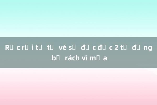 Rắc rối từ tờ vé số độc đắc 2 tỷ đồng bị rách vì mưa