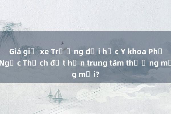 Giá giữ xe Trường đại học Y khoa Phạm Ngọc Thạch đắt hơn trung tâm thương mại?